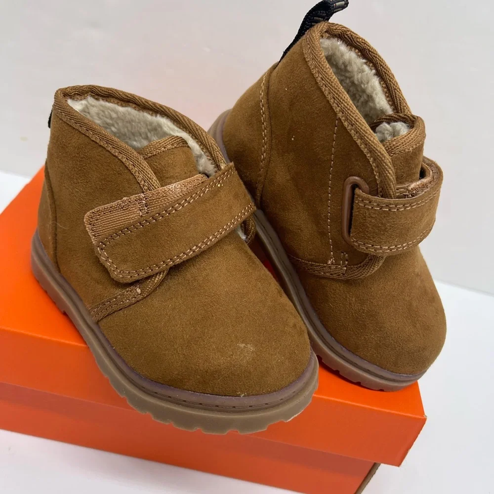 Kat & Jack Brown Kids Shoes with Velcro Strap
